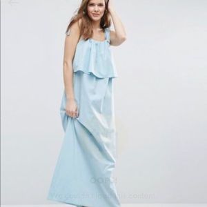 Double Layer Maxi Dress in Cotton Great Condition